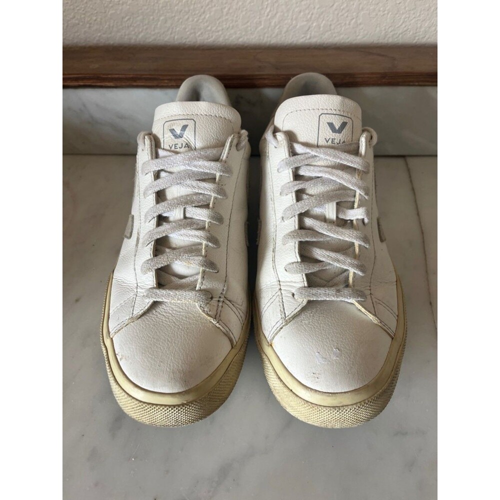 Veja CAMPO LEATHER WHITE NATURAL SUEDE EU 41 / US W 10 / US M 8 - Picture 2 of 7
